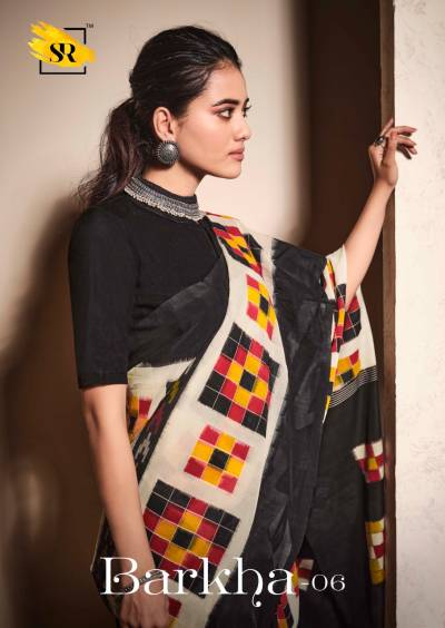 Barkha Vol 6 By Sr Ikkat Print Casual Wear Saree Collection